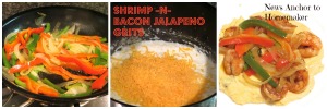 shrimp grits collage