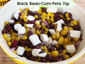 Black Bean Corn Feta Dip on News Anchor To Homemaker