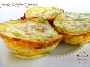 Jumbo Muffin Individual Quiches on www.jillianbenfield.com